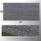 SAND MINE Waterproof Outdoor Rug 10x20 ft, Plastic Reversible Rug, Modern Area - Image 2