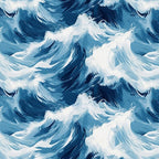 HOMETITUTE Blue Wave Pattern Wallpaper Peel and Stick Self Adhesive Vinyl Wall - Image 9