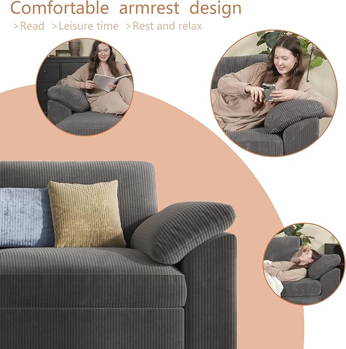 EASE MOOSE Oversized Modular Sectional Sofa, Extra Large L Shape Sectional - Image 7