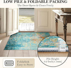 RELEANY Washable Area Rugs 2'x3' Non-Slip Modern Abstract Soft - Image 5
