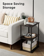 PARTPHONER Floor Lamp with Table, Night Stand with Lamp, Narrow Side Table with - Image 6