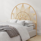 Kouboo Sunflower Rattan Queen Headboard Bedroom Bedroom Furniture Headboard - Image 8