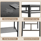 IRONCK Dining Table Set for 4, Kitchen Table - Image 7