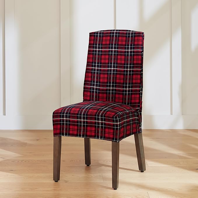SureFit Cove Cotton Canvas Short Dining Room Chair Covers, Dining Chair Cover by SureFitInc