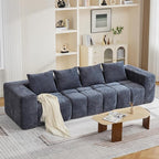 119" Oversized 3 Seater Boneless Couch, Comfy Cloud Modular Sectional Sofa by CACFTII