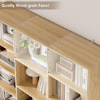 FACBOTALL Triple Wide Bookshelf, 6 Tier Large Bookshelf, Bookcase - Image 7
