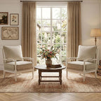 DUHOME Linen Fabric Spindle Accent Chair - Image 3