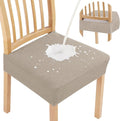 Smiry Waterproof Seat Covers for Dining Room Chairs Set of 8, Stretch Jacquard by Smiry