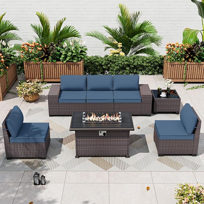 ALAULM 7 Pieces Patio Furniture Set by ALAULM