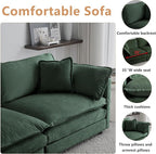 mikibama Modular Sectional Sofa, 111.5 Inch U Shaped Couch Set - Image 3