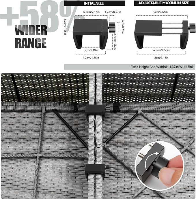 Blasoul Universal Heavy-Duty Outdoor Furniture Clips - Image 3