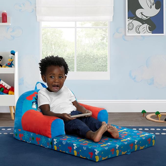 Delta Children - Mickey Mouse Cozee Buddy Flip-Out Kids Chair - Image 2