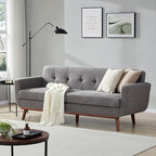 Kingfun 77.2" W Loveseat Sofa, Mid Century Modern Decor Love Seat Couches by KINGFUN-Anexcitingoption