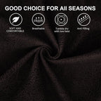 ANARACHON Recliner Chair Covers Leather Look, 4 Pieces Recliner Covers Non Slip - Image 4