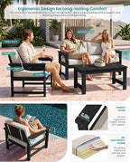 SERWALL 2 Pieces Single Cushioned Sofa Armchair - Image 2
