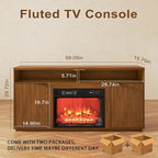 2-Piece Fluted Living Room Set Includes 31.5" Fluted Lift Top Coffee Table - Image 2