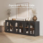 BELLEZE Bijou Set of 3 Modular Sideboard Cabinets - Image 4