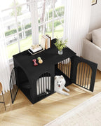Hzuaneri 44.1" Wooden Dog Crate Furniture, Indoor Dog Kennel Dogs Cage - Image 5