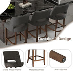 VKNOW Bar Stools Set of 2, Modern Counter Stools - Image 9