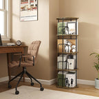 SUNMORY 4 Tier Rotating Bookshelf Tower, Revolving 360 ° Spinning Bookcase - Image 6