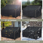 Patio 3-Seater Sofa Cover, Outdoor Couch Cover Fits up to 85W x 38D x 35H Inches - Image 9