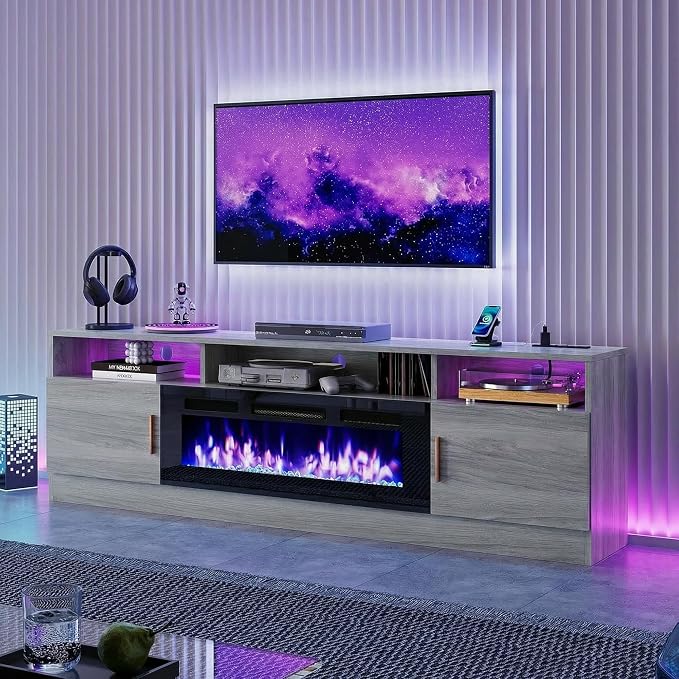 oneinmil 70" Fireplace TV Stand by oneinmil