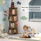 Aheaplus Rotating Bookshelf, Small Corner Bookshelf - Image 5