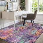 RELEANY Washable Area Rugs 7'x9' Non-Slip Modern Abstract Soft - Image 8