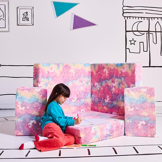 YOURIGAMI Kids and Toddler Play Couch, Convertible Folding Sofa, Durable Foam - Image 4