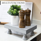 EOSAHR Decorative Wood Riser for Display : Modern Farmhouse Pedestal Stand for - Image 3