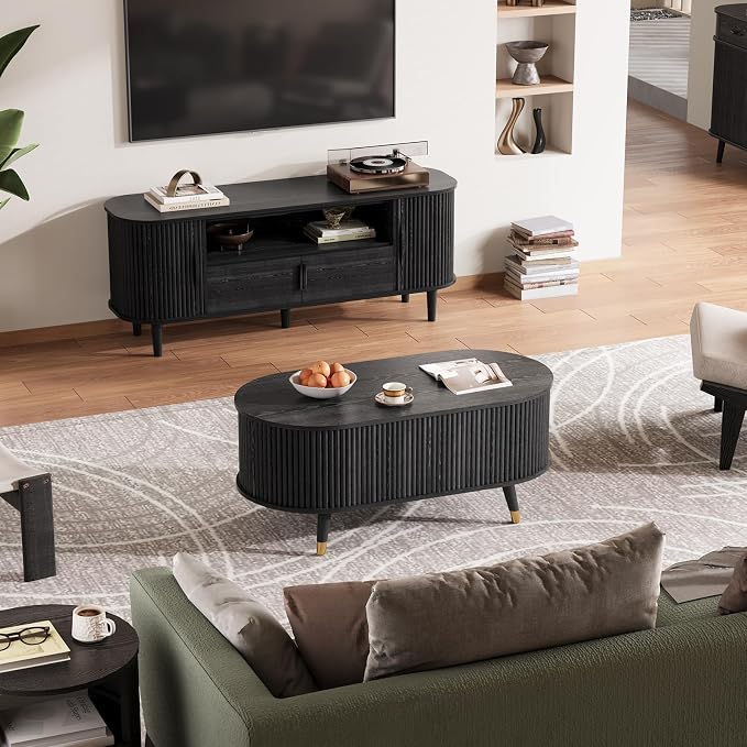 42.5" Oval Lift Top Coffee Table - Image 7