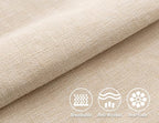 Stellhome Rectangle Linen Throw Pillow Covers Solid Burlap Farmhouse Decorative - Image 2