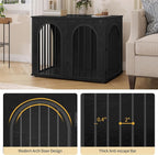 Hzuaneri 31.5'' Wooden Dog Crate Furniture, Indoor Dog Kennel Dogs Cage - Image 5