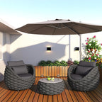 TWT Outdoor Patio Furniture Set, 5 Pieces Aluminum Sectional Sofa, Metal Patio - Image 7