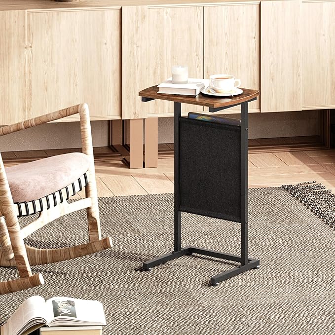 HOOBRO C Shaped End Table, 28.3" Side Table - Image 4