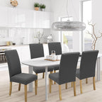 BIETYONE Stretch Dining Chair Covers Set of 6, Soft Removable Washable Kitchen - Image 2