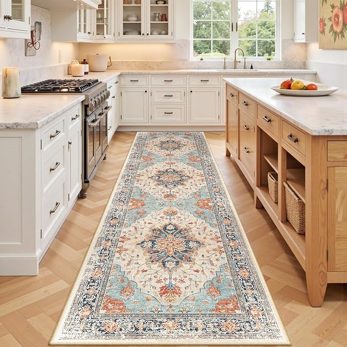 RELEANY Area Rugs 3'x9' Runner Rug Non Slip Washable by RELEANY