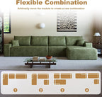 136" Sectional Couches for Living Room Cloud Couch Sofa - Image 5