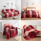 Bohemian Chenille Jacquard Tassel Throws - Image 5