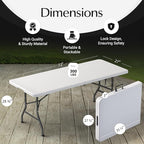10 Pack of 6 Feet Foldable Table - Image 2