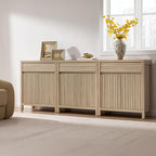 SICOTAS 58" Large Fluted Buffet Cabinet - Image 9