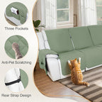 HDCAXKJ 100% Waterproof Reclining Sectional Couch Covers L Shape Recliner Sofa - Image 5