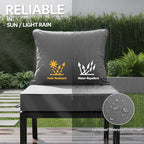 19x19 Inch Patio Chair Cushions Set of 2, Outdoor Furniture Cushions - Image 3