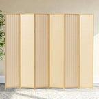 6 Panel Room Divider and Extra Wide Folding Privacy Screen, 94.5" W x 67" H by cocosica