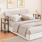 TUTOTAK Narrow Side Table with Charging Station, Small End Table with USB Ports - Image 5