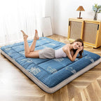 MAXYOYO Grey Cactus Pattern Twin Size Futon Mattress, Japanese Floor Mattress - Image 2
