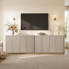 SICOTAS Buffet Cabinet with Storage Accent Sideboard with 4 Doors 66.3" Wide - Image 8
