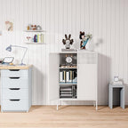 Washsemba 2 Mesh Door Metal Storage Cabinet - Image 6