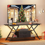 Simoretus TV Stand with Power Outlet and LED Lights, Fits TVs up to 65” - Image 8