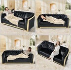 DAMAIFROM Mid Century Modern Chesterfield Sofa Couch, 3 Seat Tufted Sofas - Image 5